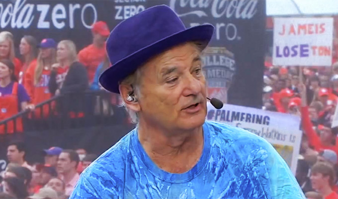 Bill Murray at Clemson Tigers game