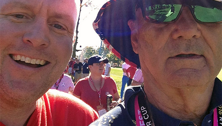 bill murray at the ryder cup 2016