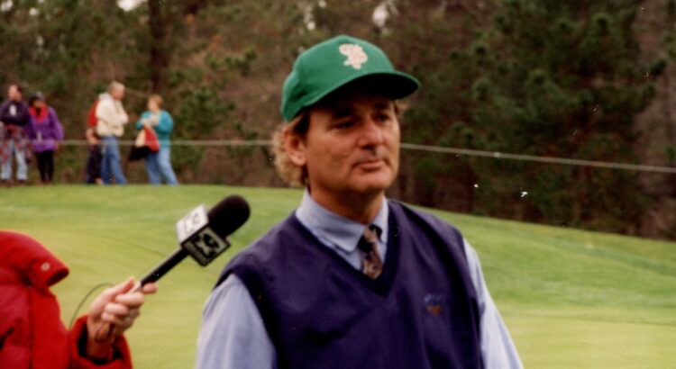 Bill Murray at pebble beach in 1996